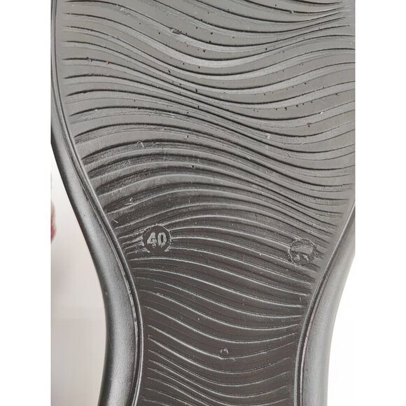 Rieker Women's Black Leather Anti-Stress Slip On Mules Clogs Size 9 US - Picture 8 of 10